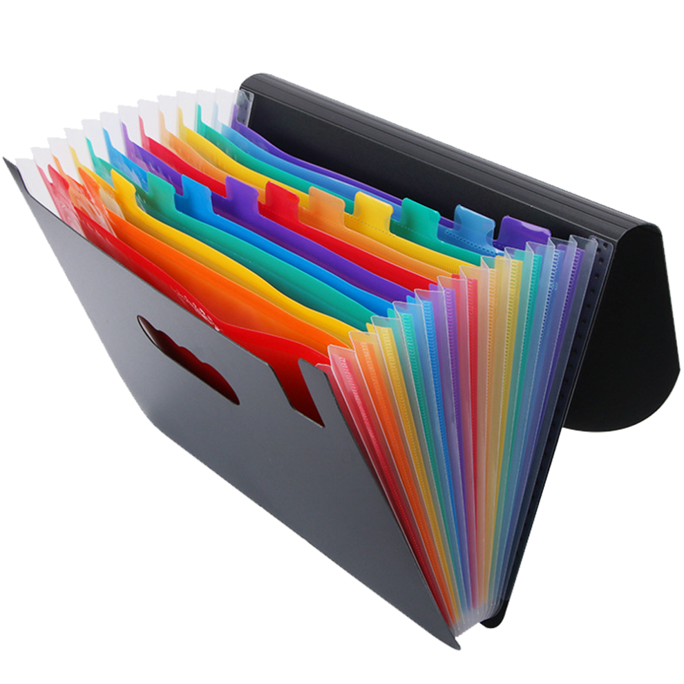 Professional Expanding File Folder, Multi-Functional Polypropylene Expandable Cover Document Organizer For Desktop, Letter Size Paper Storage Solution 9176269812546