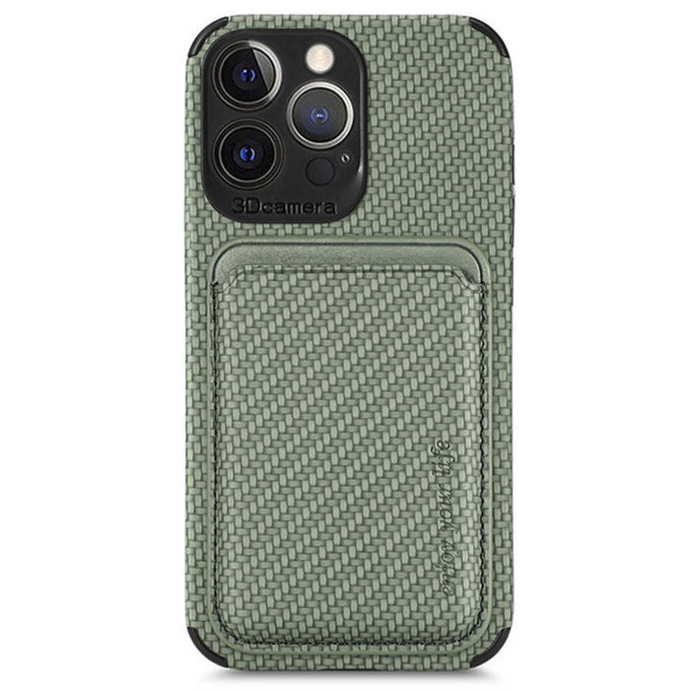 Foldable Cover Case For Iphone 14 Plus, Military Grade Protection With Carbon Fiber Pattern, Wallet Case For Convenient Card Storage 9012494622461