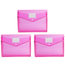 Erweiterbare Aktenordner fürs Büro, robustes Material, Polypropylen-Kunststoff, Brieftaschen-Set mit Druckknopfverschluss, individuell gestaltbares