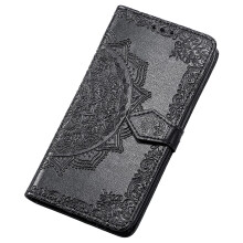 iPhone14Pro Slim Fit Plånboksfodral, Präglat Pu-läder med Kortfack, Stötsäkert Skydd och Magnetstängning