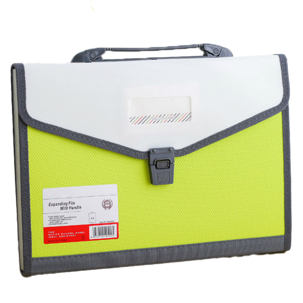 Performance Poly Expandable File Folder, Waterproof And Durable Material Ensures Your Documents Are Safe, Accordion File Organizer With Secure Button 9176269814199