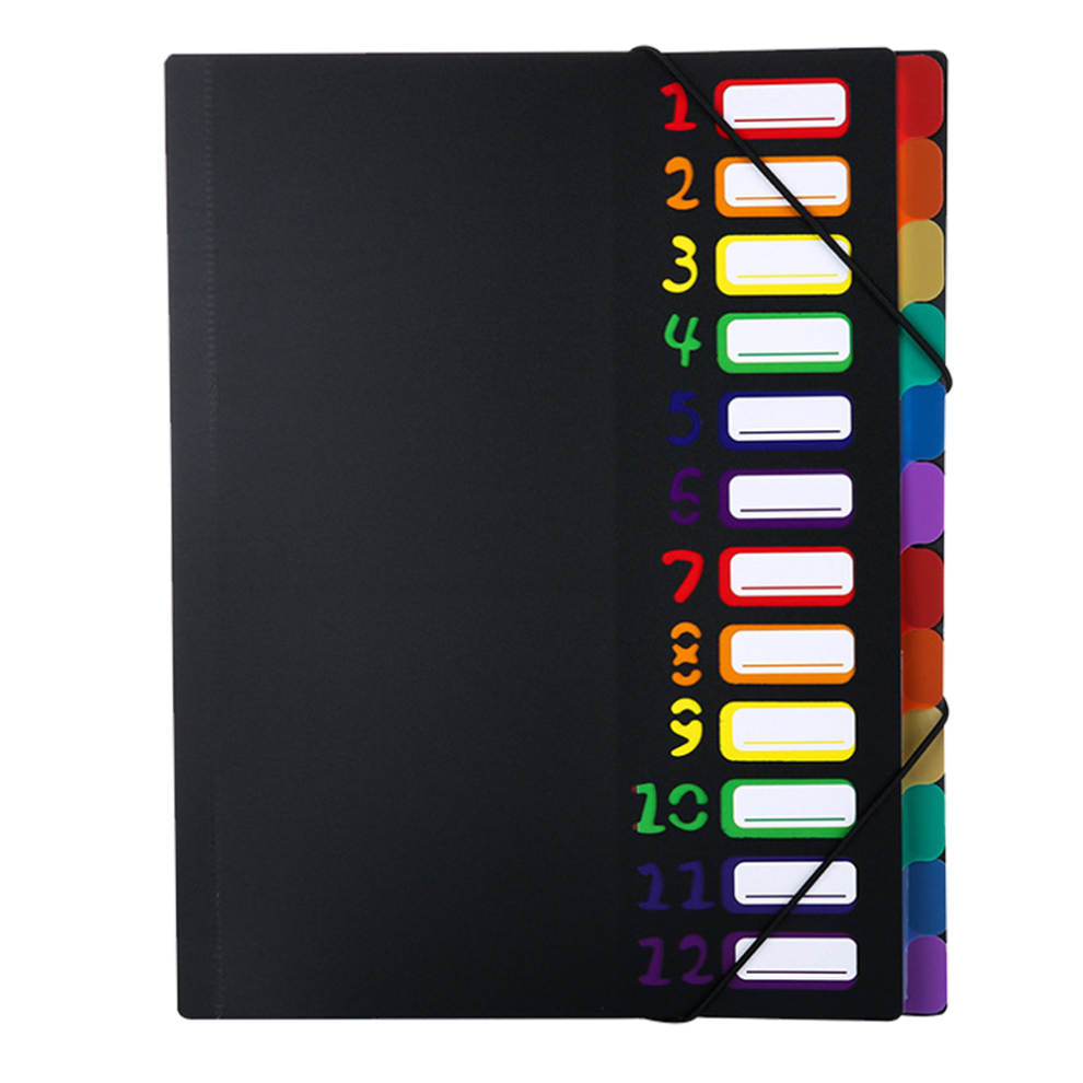 Large Capacity Expanding File Folder, Document Organizer With Rainbow File Folders, Waterproof Design Offers Enhanced Protection 9012494623468