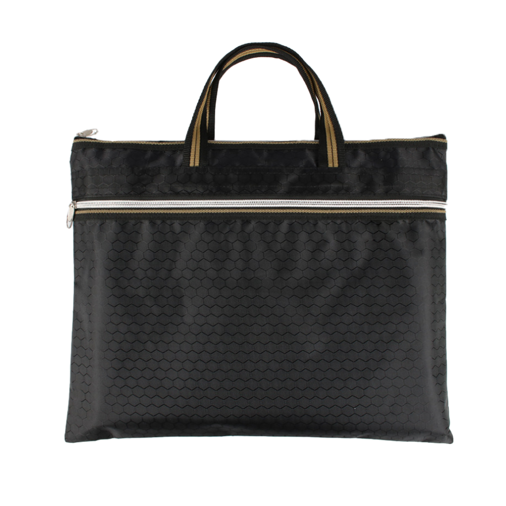 Portable Document Storage, Zipper Pouch Water-Resistant For Business Use, Oxford Soft Fabric Foldable Design Document Organizer With Multi-Functional 9012494674811