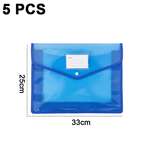 Pochette extensible pour documents, organiseur de documents robuste avec fermeture à pression, visualisation transparente pour les feuilles de 1