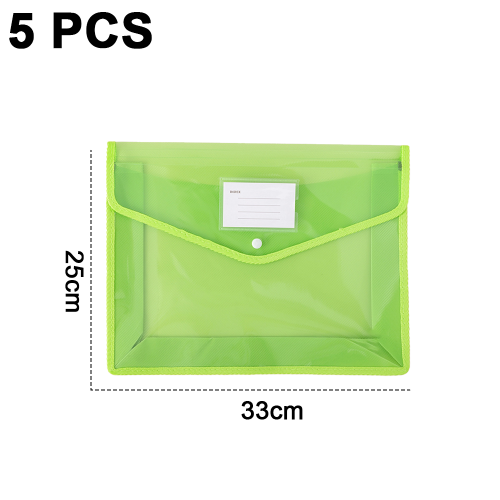 Pochette extensible pour documents, organiseur de documents robuste avec fermeture à pression, visualisation transparente pour les feuilles de 1