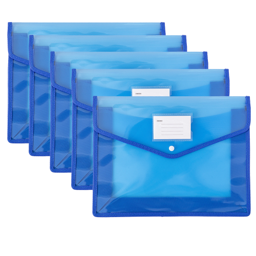 Pochette extensible pour documents, organiseur de documents robuste avec fermeture à pression, visualisation transparente pour les feuilles de