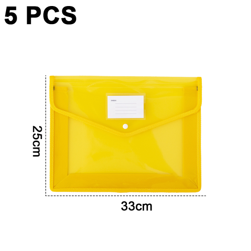 Pochette extensible pour documents, organiseur de documents robuste avec fermeture à pression, visualisation transparente pour les feuilles de 1