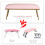 Pink Nail Arm Rest for Nail Tech with Microfiber Leather Mat, Comfortable NonSlip Hand Support 3