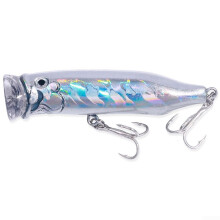 Fishing Lure 7cm Topwater Popper with 3D Glow Eyes for Saltwater and Freshwater Crankbait