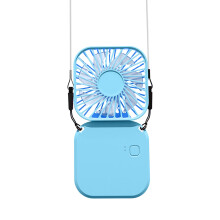 Realhomelove Halskædeventilator, Bærbar Mini-ventilator til Hals, Håndholdt Sammenfoldelig USB Genopladelig Køleventilator med 3 Hastigheder,