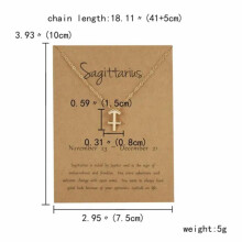 RSAMD Großhandel 12 Sternbild-Anhänger Halskette Sternzeichen Damen Herren Schmuck Geschenk-Symbol-Schütze