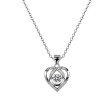 Jacenvly Clearance2024 Neue Damen-Herzkette S Schlichte Eleganz Schlüsselbeinkette Valentinstagsgeschenk für Mädchen