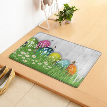 Alfombra de Pascua antideslizante de 15.7" x 23.6" para la puerta principal. Decoración de bienvenida para la puerta.