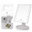 Make-upspiegel met LED-verlichting - Wit 4