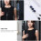 Guangmc Damen Strass-Pulloverkette Lange Halskette 5