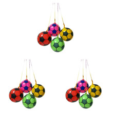 Random Color Tetherball & Rope Set with Swivel Hook, Compatible with Yard Games, Soft for Kids, Adults, Dogs, Party, Football, European Cup Decor 3-5