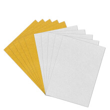 10pcs A4 Sheets Glitter Cardstock Making Diy Material Sparkling Craftwork Scrapbooking (Gold & Silver)