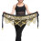 TureClos Belly Dance Waist Chain Black Gold 5