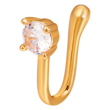 Kiplyki Clip On Nose Rings for Women Non-Pierced Nose Hoop Adjust Nose Cuff
