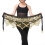 TureClos Belly Dance Waist Chain Black Gold 6