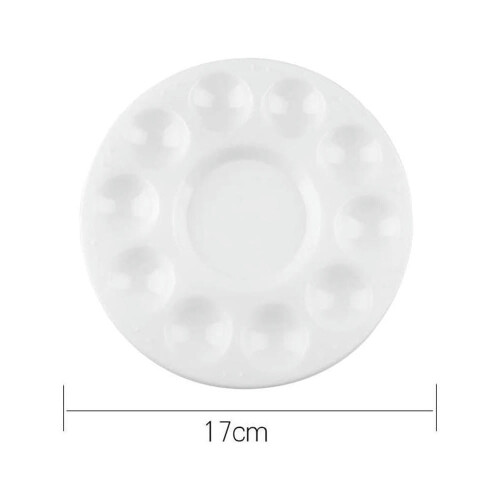 FOR24Pcs Δίσκος Παλέτας Χρωμάτων Πλαστικός Για Ενήλικες Και Για Να Δημιουργήσετε DIY