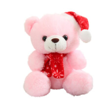 Tainini Clearance Sale !Christmas Bear ,Christmas Toy Doll with Santa Hat Xmas for Valentine's Day, Festival ,8in