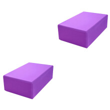 Pilates Foam Brick Fitness Block 2 Pack Thicken Yoga Props Maquinas Para Ejercicio Purple