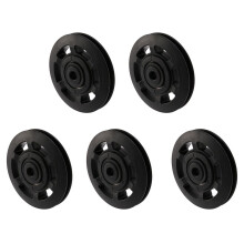 5pcs 95mm Black Bearing Pulley Wheel Cable Gym Equipment Part Wearproof