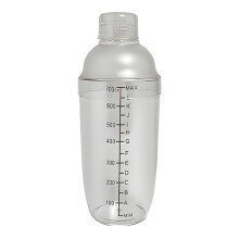 Avdjesfny Hand Drink Mixer for Protein Shakes Transparent Handheld Drink Mixer Shaker with Scale and Strainer for Beverages