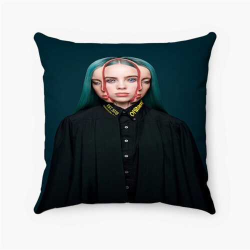 AIVO Billie Eilis Προσαρμοσμένη Μαξιλαροθήκη Εξατομικευμένη Τετράγωνη Μαξιλαροθήκη από