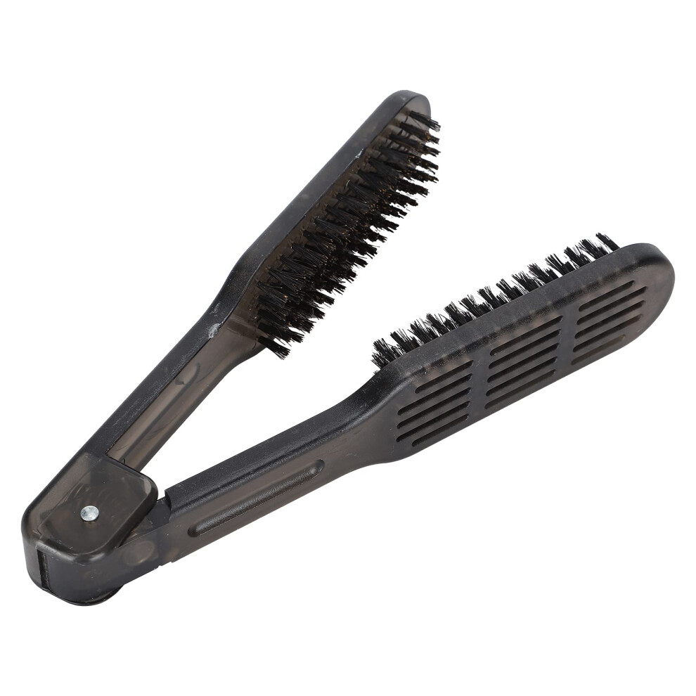 Hair Straightening Brush with AntiâStatic Design and Heat Resistant DoubleâSided Bristles for Home