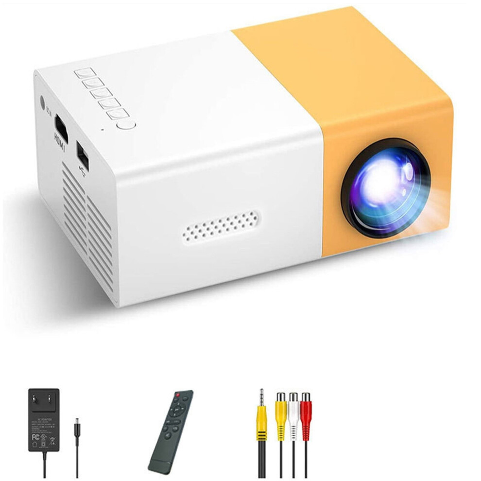 Junyeshi Clearance Home Cinema Projector,1080P Mini Projector,Usb Hdmi Av,Portable Hd Led Projector,Home Theater,Small Projector,Multimedia Projector 9439860841927