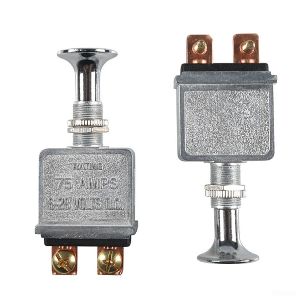 Push Pull Switch 75A 628V Dc Spst On Off For Truck Car Marine With Zinc Alloy Body Copper Terminals 9164114740977