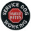 Service Dog Vest Harness Patch with Embroidered Hook and Loop Fastener for Handler Use 1