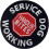 Service Dog Vest Harness Patch with Embroidered Hook and Loop Fastener for Handler Use 2