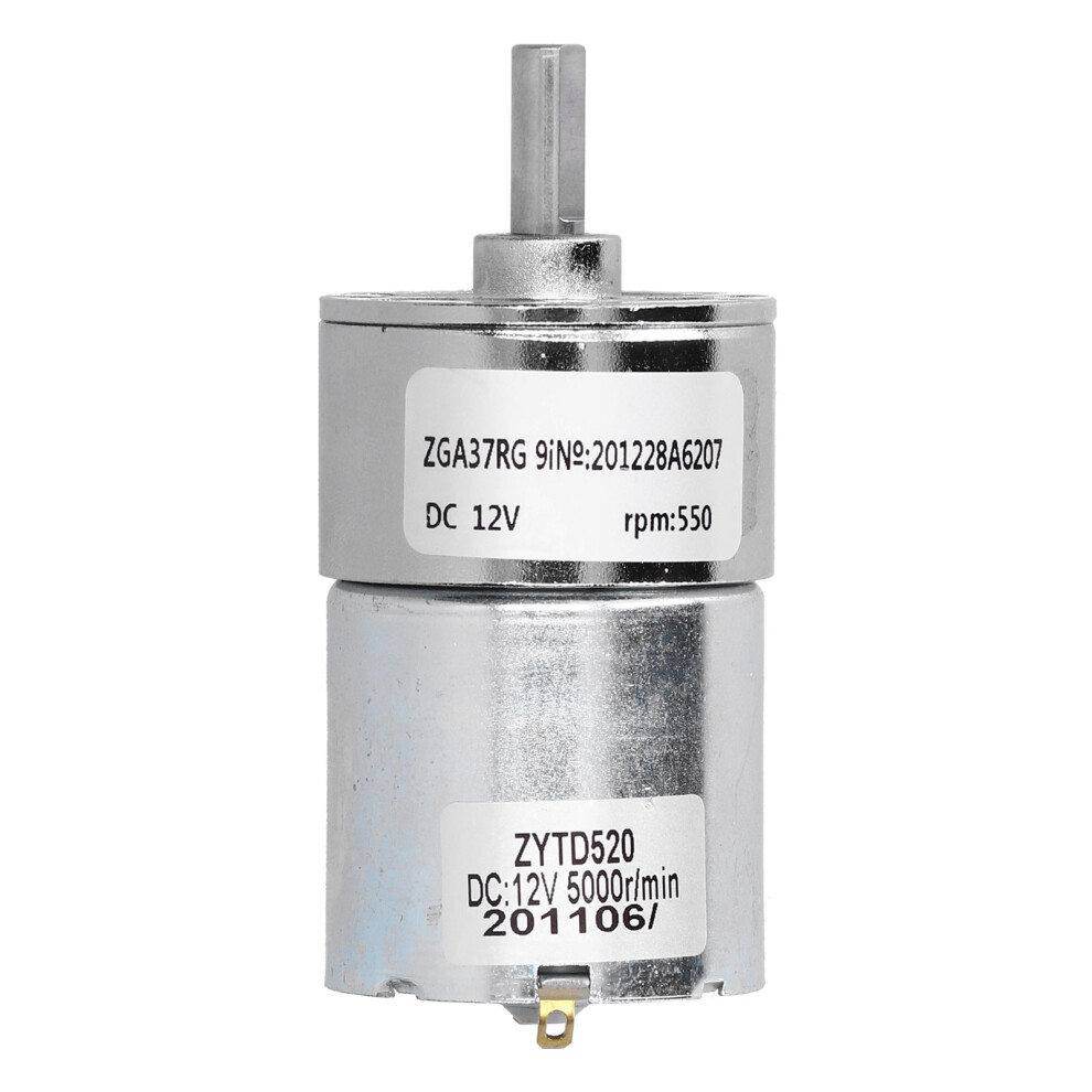High-Torque Gear Motor For Diy Projects, Quiet Operation High-Speed Geared Motor With All Metal Gear, Dc 12V 200Rpm, Suitable For Automatic Door 9358999262680