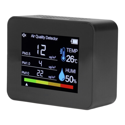 Ανιχνευτής CO2 εσωτερικού χώρου με οθόνη LCD πολλαπλών λειτουργιών, αισθητήρα 1