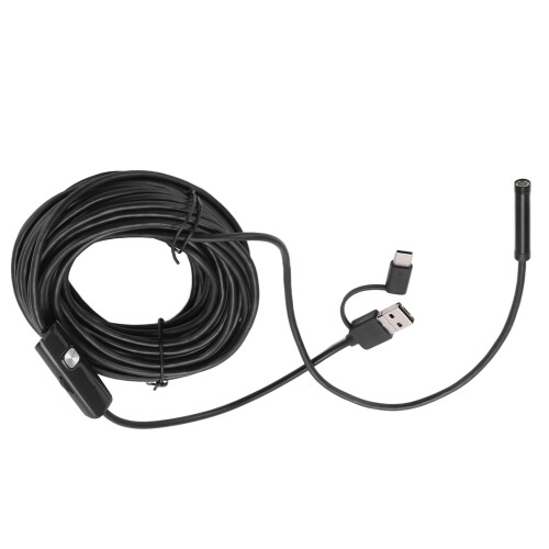 HD Inspection Snake Camera USB Industrial Endoscope Camera with Flexible Cable Adjustable LED Lights Full Screen Software Compatible for Android PC 2