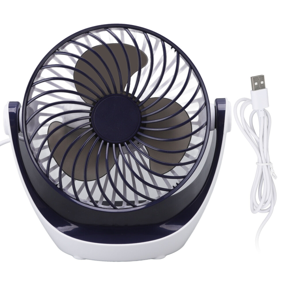 Usb Powered Desk Fan, Whisper Quiet Air Circulator With Strong Airflow, Portable Fan For Home Office, 360 Degree Rotate Energy Efficient 9176269616601