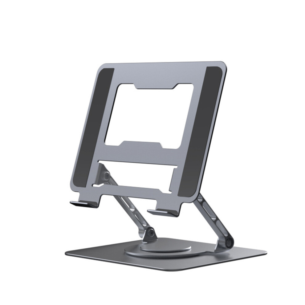 Ergonomic Laptop Stand For Desk, Adjustable Height And Angle 360 Rotation Stable Durable Computer Riser For Collaborative Work, Heavy Stable Aluminum 9176269481506