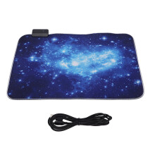 Non-Slip Rubber Base Extended Mousepad, Gliding Surface for Gaming, Home Office, RGB Gaming Mouse Pad with Waterproof Coating, Stitched Edges, Smooth