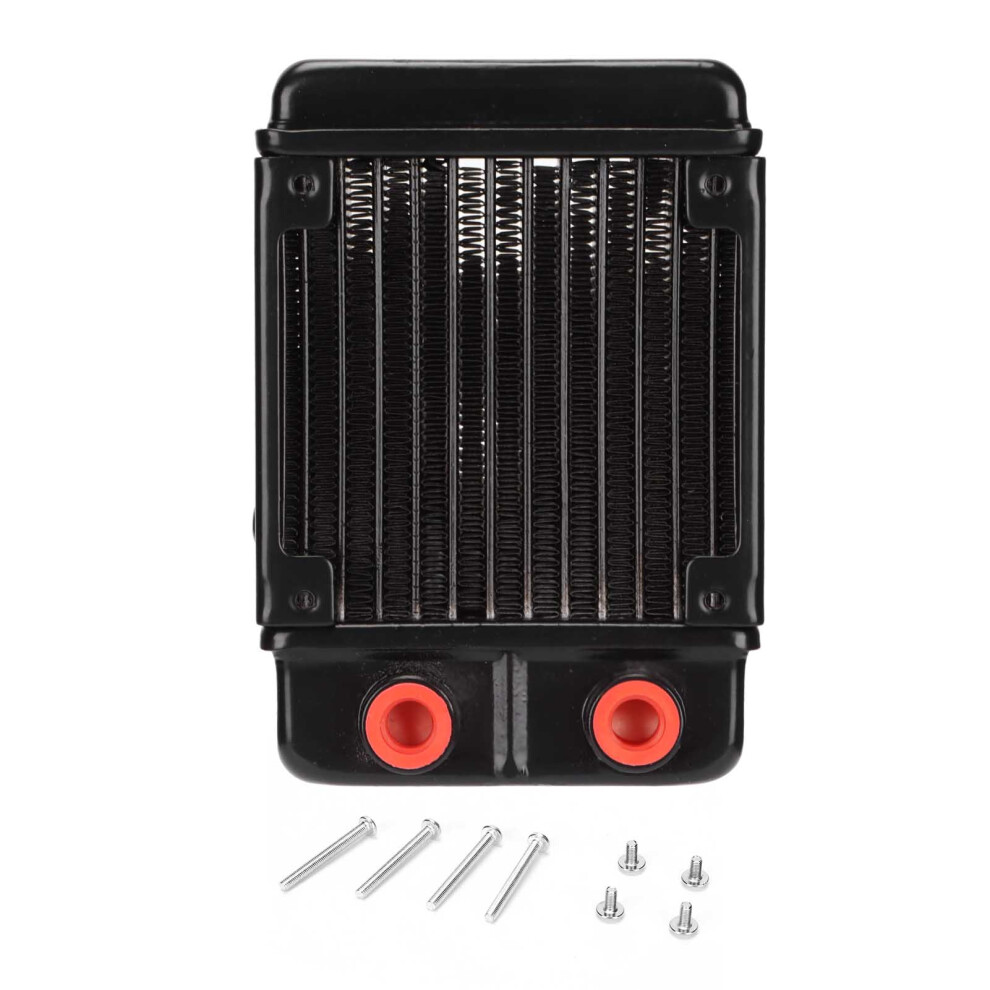 Water Cooling Radiator For Cpu Systems, Efficient Heat Dissipation Aluminum Alloy Heat Exchanger With Oxide Coating, Liquid Cooling Solution For Black 9176269482701
