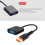 Μετατροπέας DisplayPort σε VGA από αρσενικό σε θηλυκό με ενσωματωμένο προηγμένο τσιπ 2