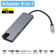USB C Hub HDMI Adapter Powered Multiport With 4K HDMI SD TF Card Reader And PD Charging For MacBook Pro Air iPad iPhone 15 Compatible