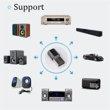 AptX Adaptive Bluetooth-zender/ontvanger, draadloze audioadapter met dubbele koppeling voor verbeterd entertainment, automatische herverbinding voor