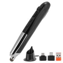 Optical Pen Mouse For Laptop, 3speed Adjustment With 2.4G Technology Low Latency Wireless Connection Ergonomically Designed Mouse Pen Compatible With