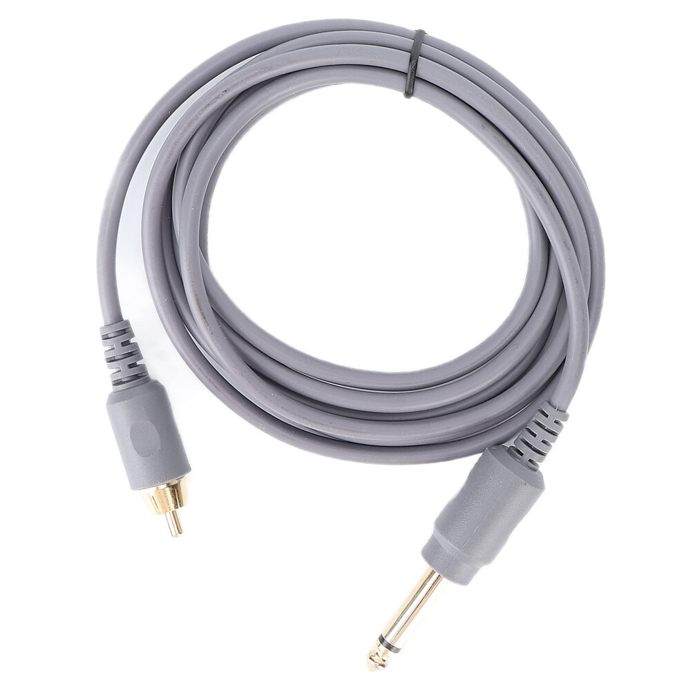 Tattoo Clip Cord RCA Cable 2m Durable Silicone with Stable Current and Secure Alloy Plug