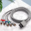 Καλώδιο βίντεο Sharp Component, διαφανές γκρι, καλώδιο AV 1,8 μέτρων για Nintendo Wii/Wii U, 5