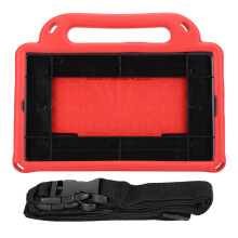 Husă elegantă multicoloră pentru tabletă de 8 inch, combinând materiale non-toxice cu deschideri precise pentru acces facil, fiind astfel
