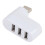 Διανομέας USB2.0 3 θυρών, φορητός περιστρεφόμενος διανομέας για σταθερή μετάδοση 1